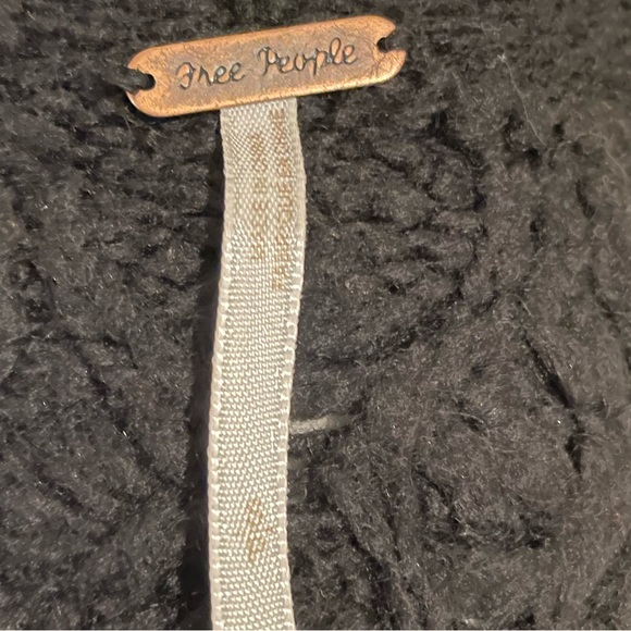 Free People Black Button Down Sweater Size S/P Color Black - Picture 5 of 7